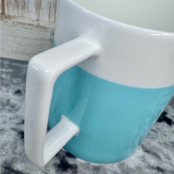 Tiffany & Co. Color Block Mug 14oz Porcelain Coffee Tea Cup. - Picture 3 of 5
